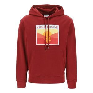 MAISON KITSUNE Cotton Sweatshirt with Graphic Print Men RED T-Shirts